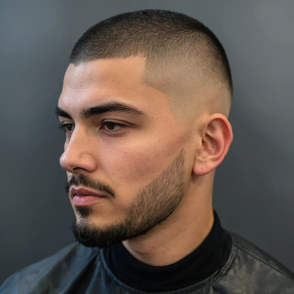 Buzz Cut Fade with Side Designbuzz cut with