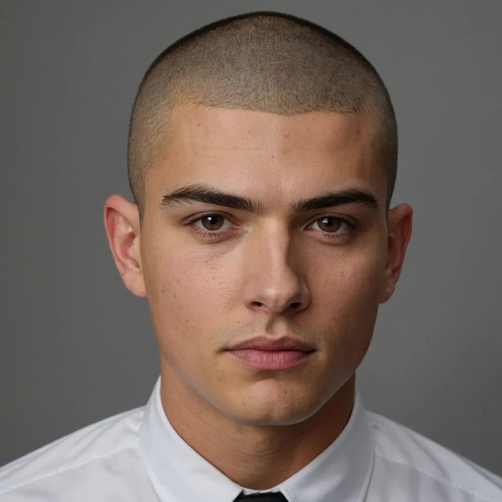 Buzz Cut for Oval Face Uniformuniformlength