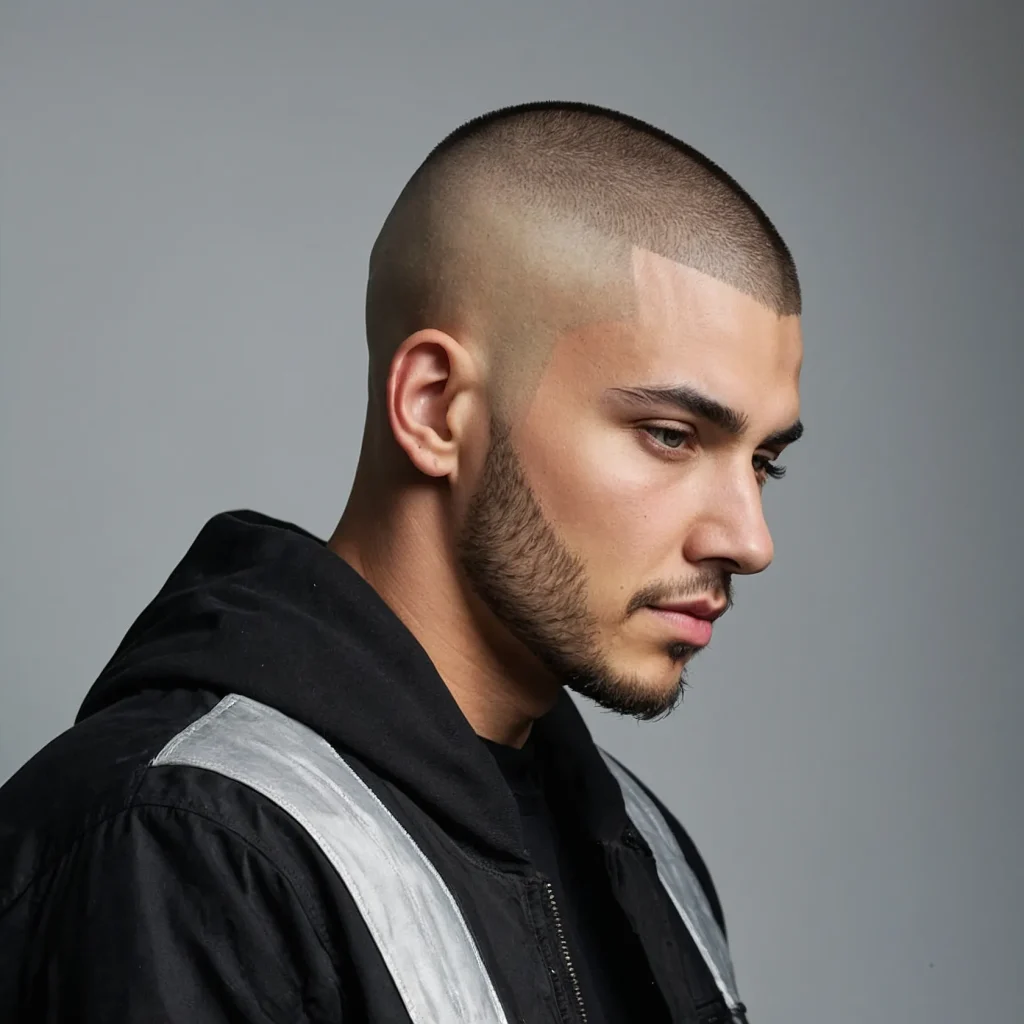 Buzz Cut with Hard Partbuzz cut with prec