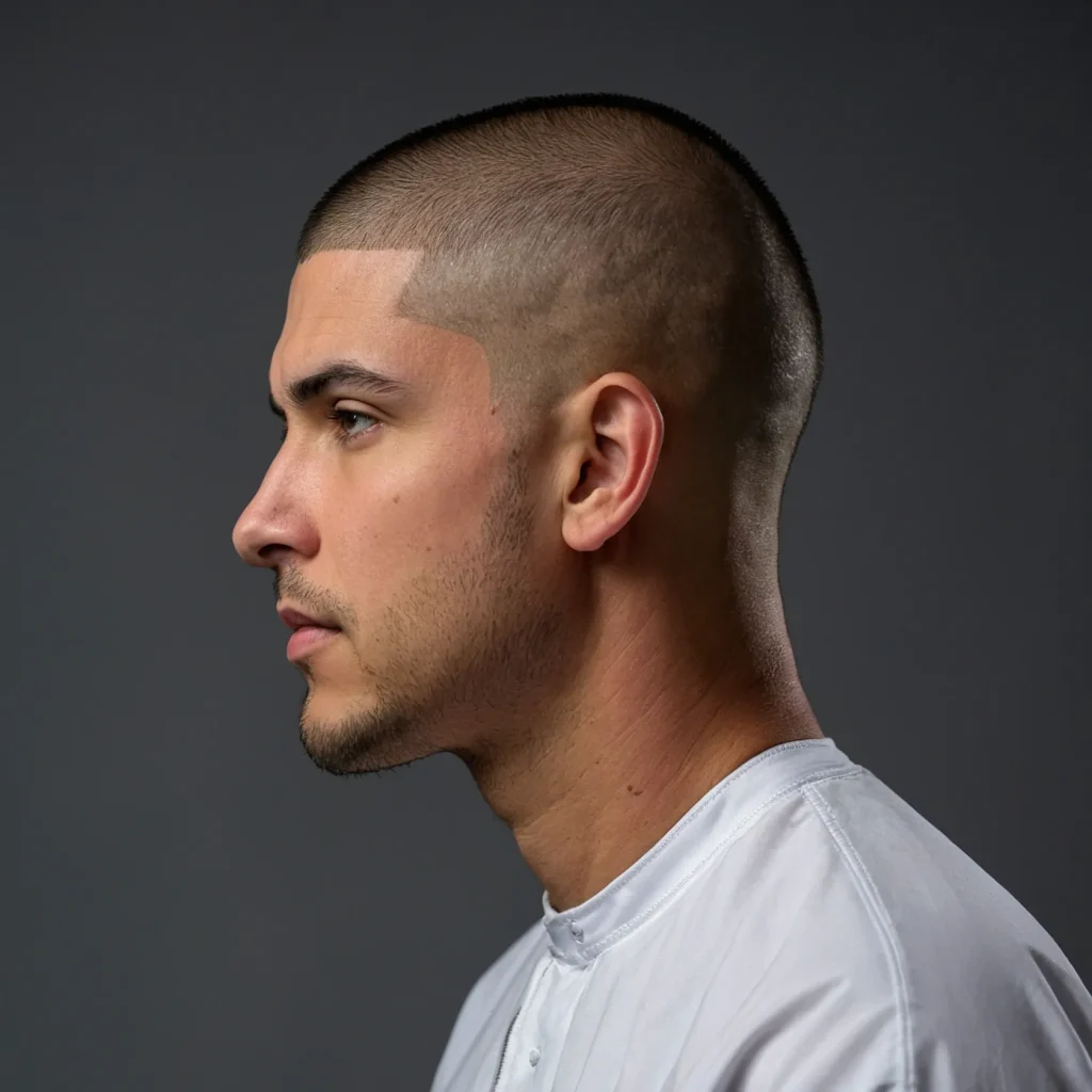 Buzz Cut with Temple Fadebuzz cut where on