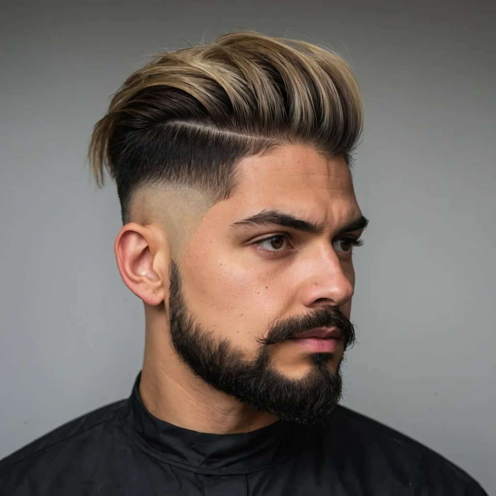 Disconnected Undercut with Low Taper Fade
