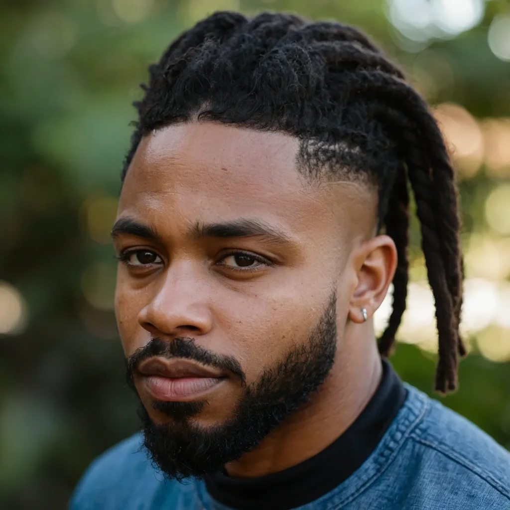 Dreadlock FadeBlack man with shorttomedium