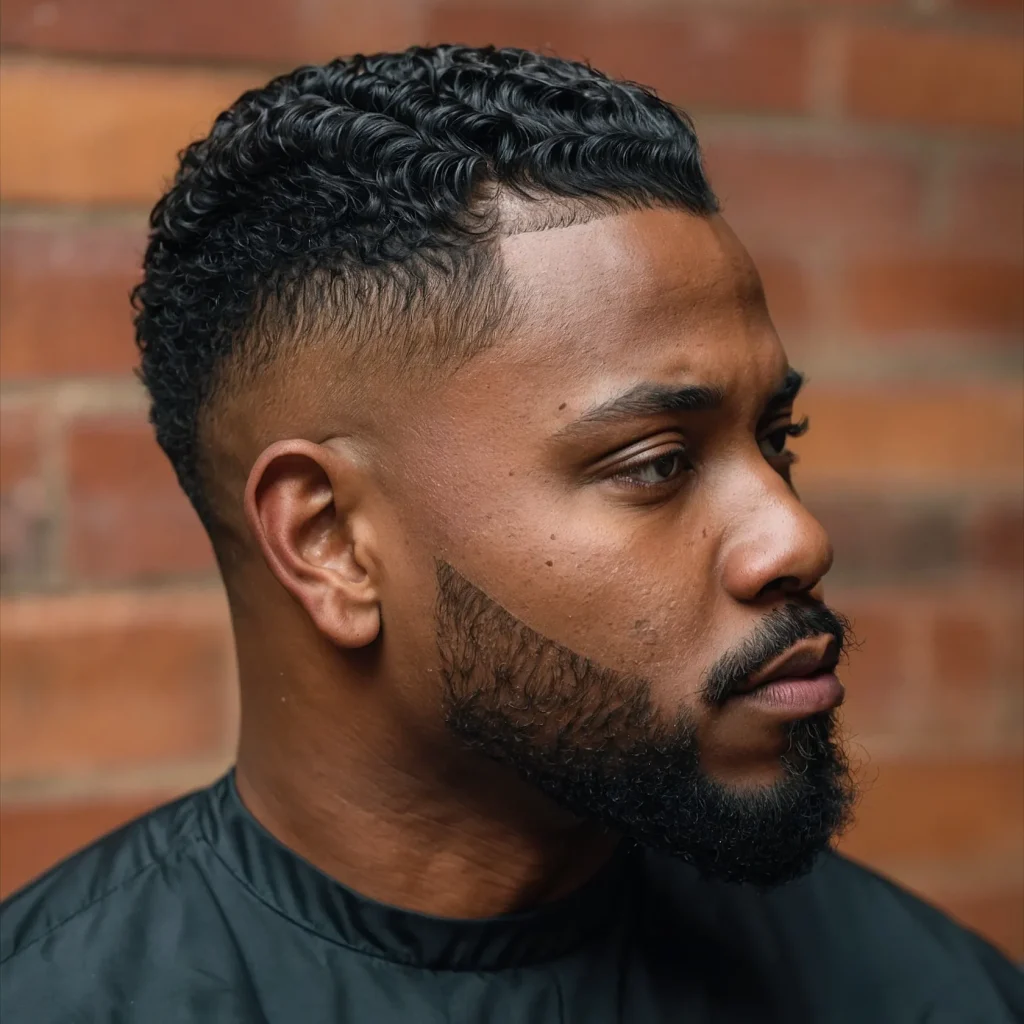 Ducktail FadeBlack man with ducktail fade