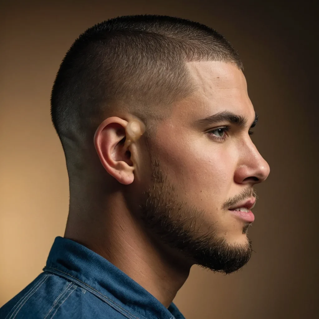 Flat Top Buzz Cutbuzz cut shaped into fl