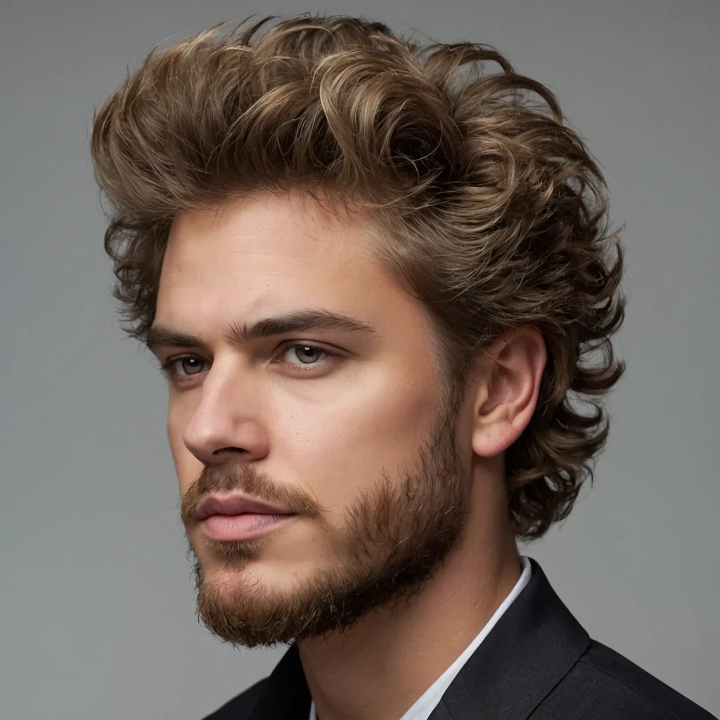 Fluffy Hair with Low Taper Fade