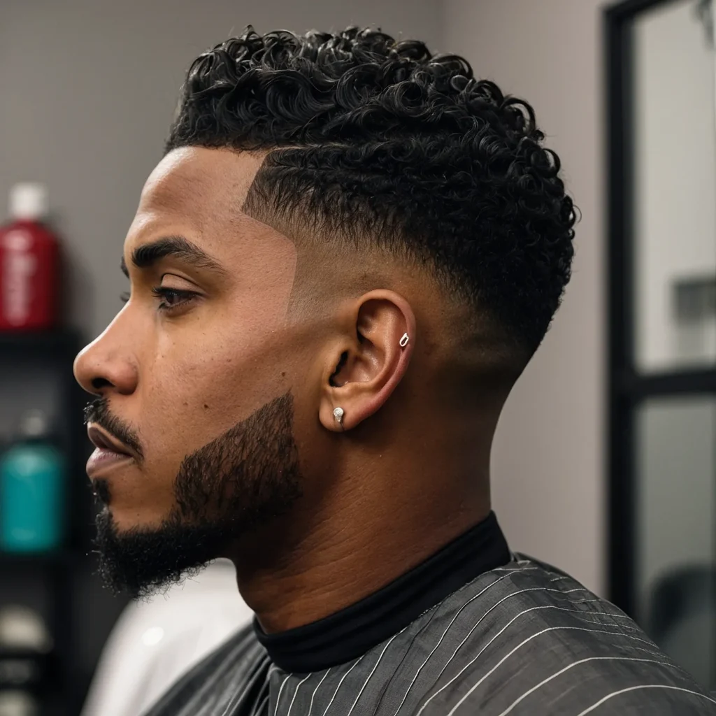 High Drop Fadebold high drop fade on Blac