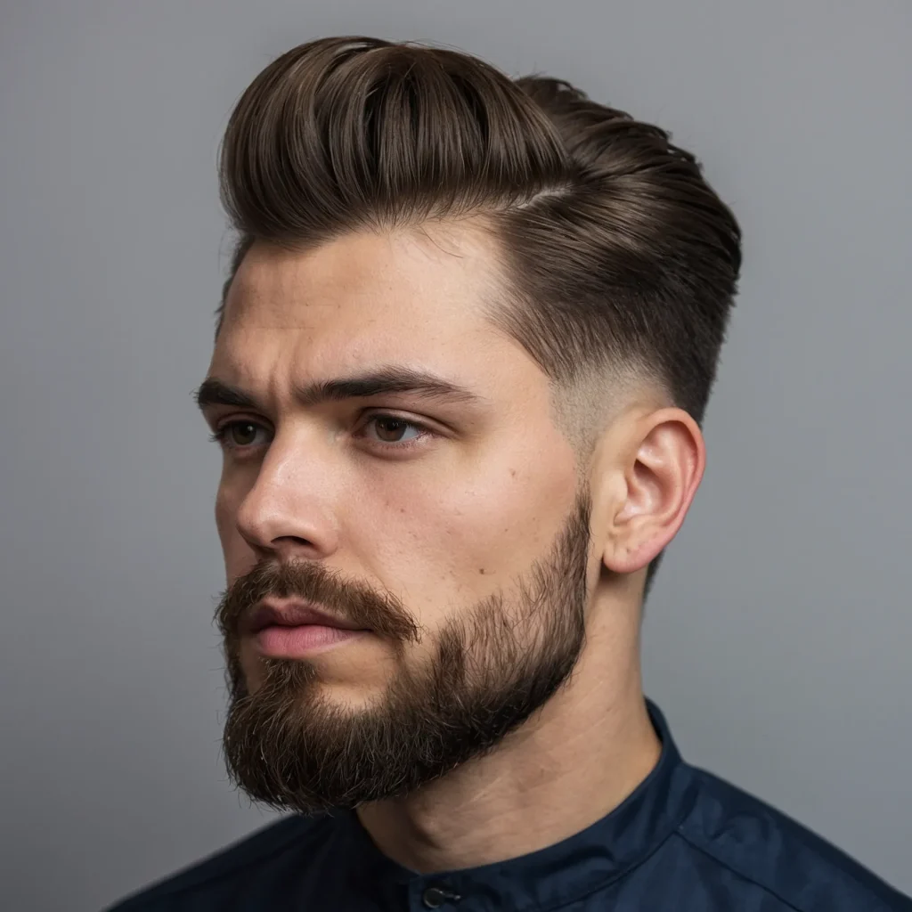 Low Drop Fade Quiff modern quiff hairstyle o