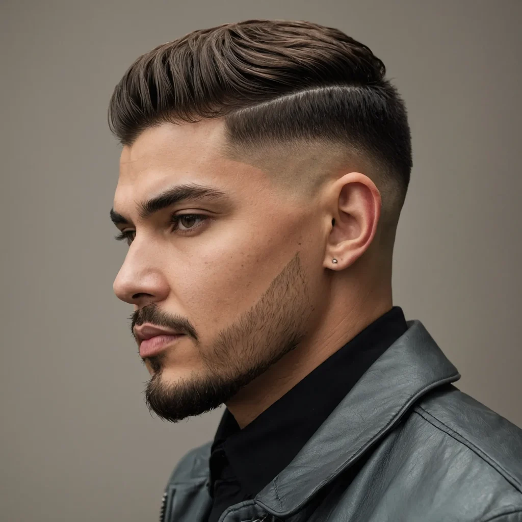 Low Drop Fade with Textured Crop photorealis