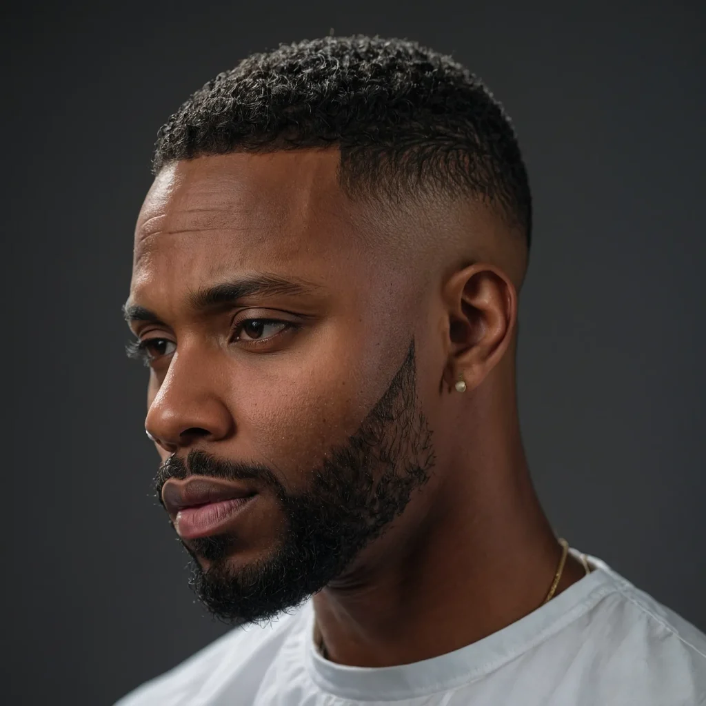 Low Faderealistic view of Black man w