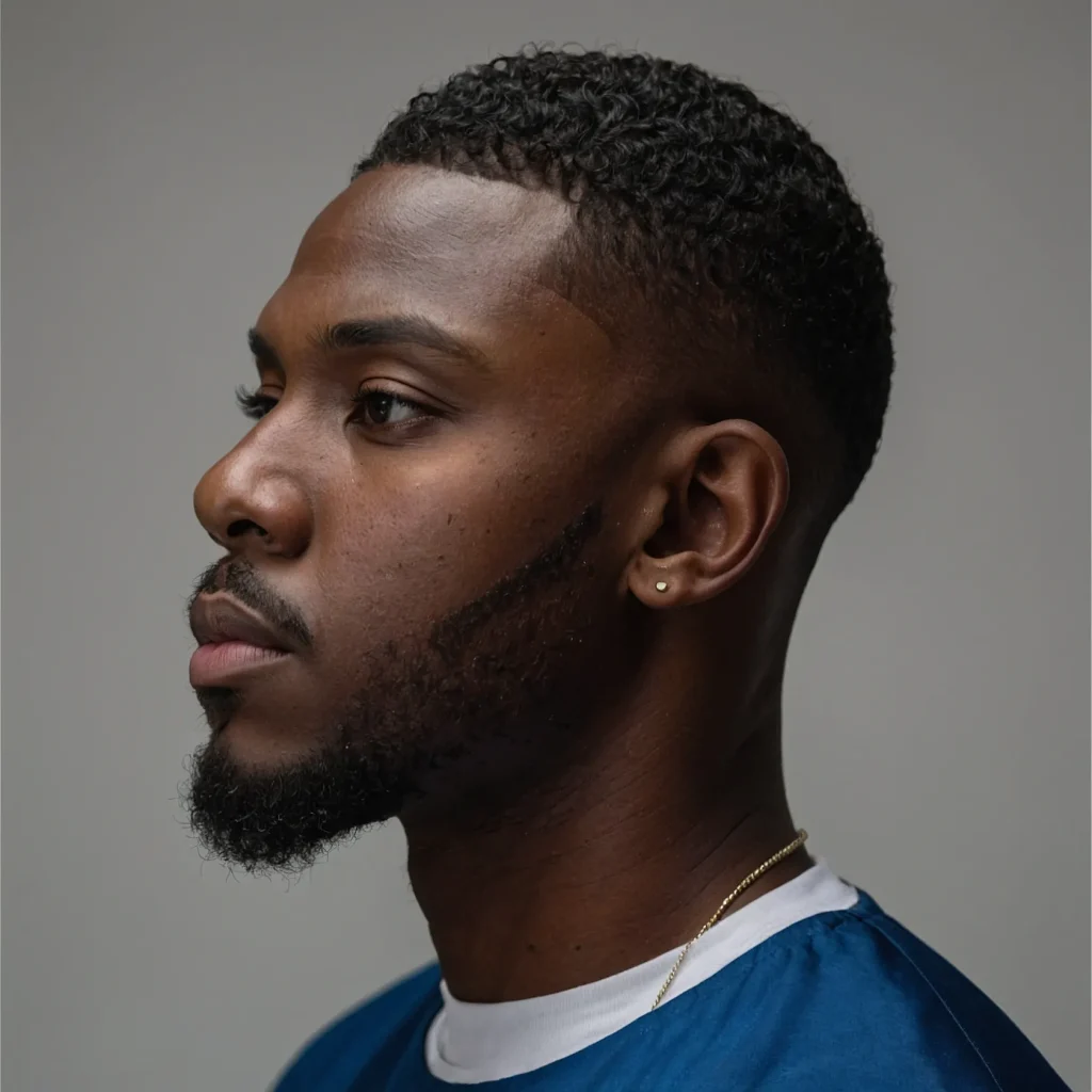 Low Taper Fade with Skin FinishBlack man wi