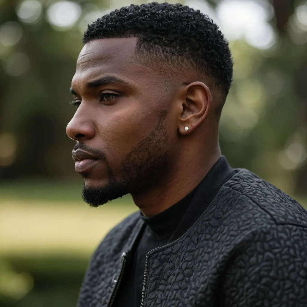 Low Taper with Textured Crop TopBlack man w