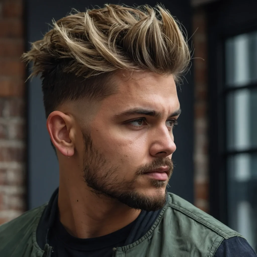 Medium Messy Undercut Fade