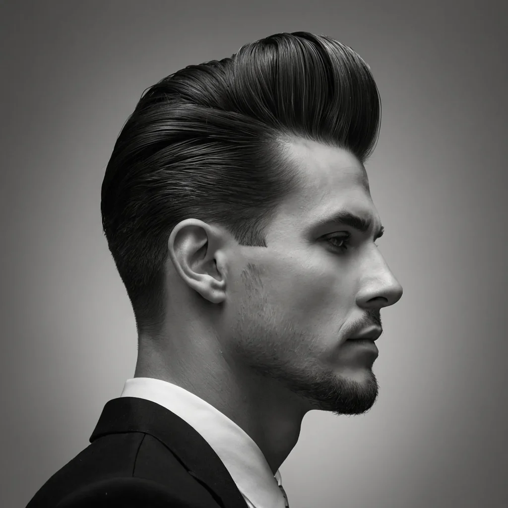 Modern Pompadourphotorealistic image of m