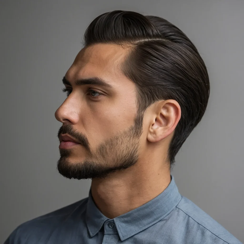 Refined Side Partpolished hairstyle on m