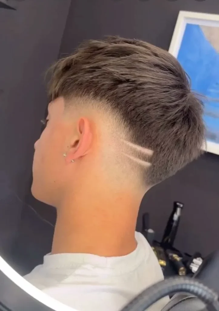 TWO SHAVED LINES