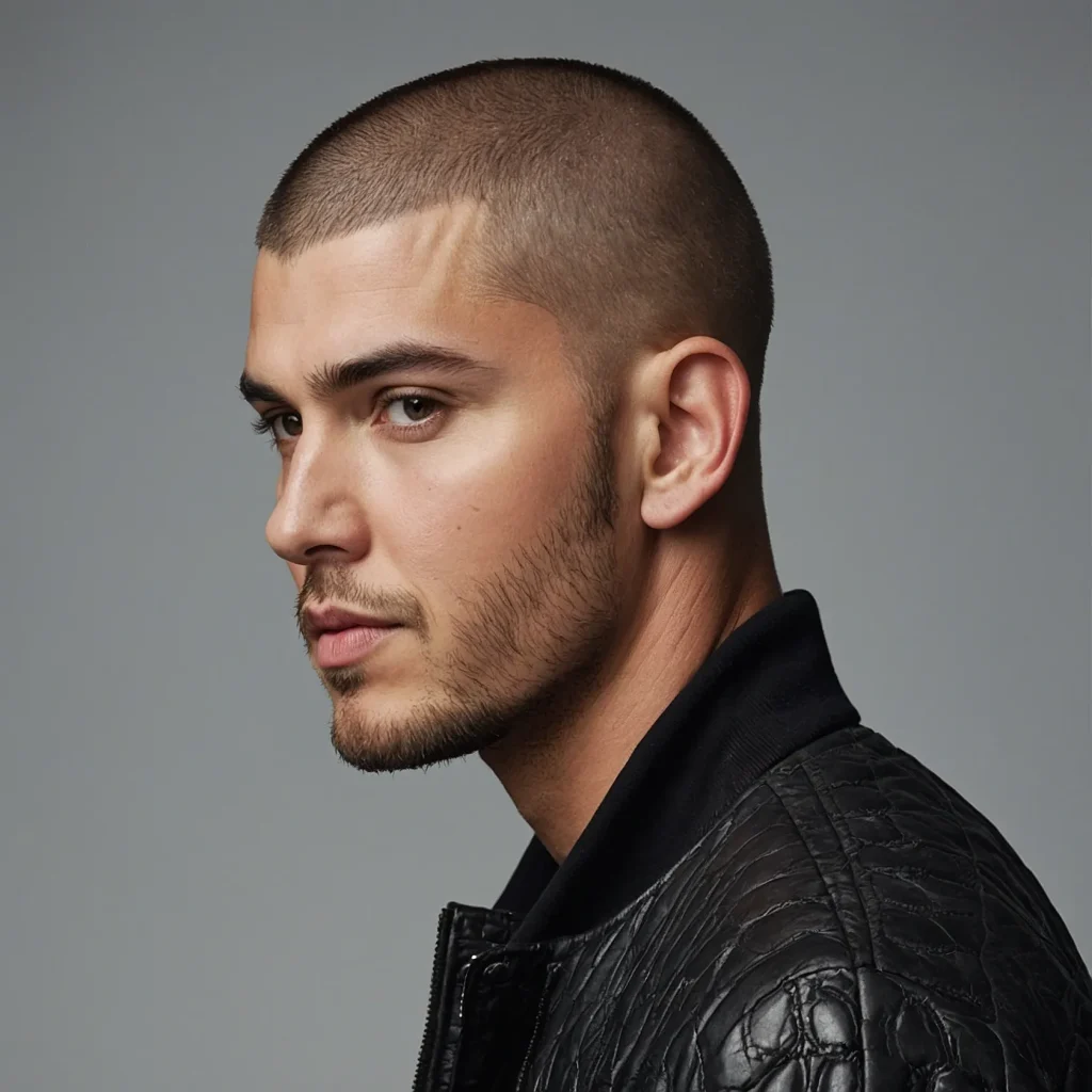 Textured Buzz Cutman with short buzz cut