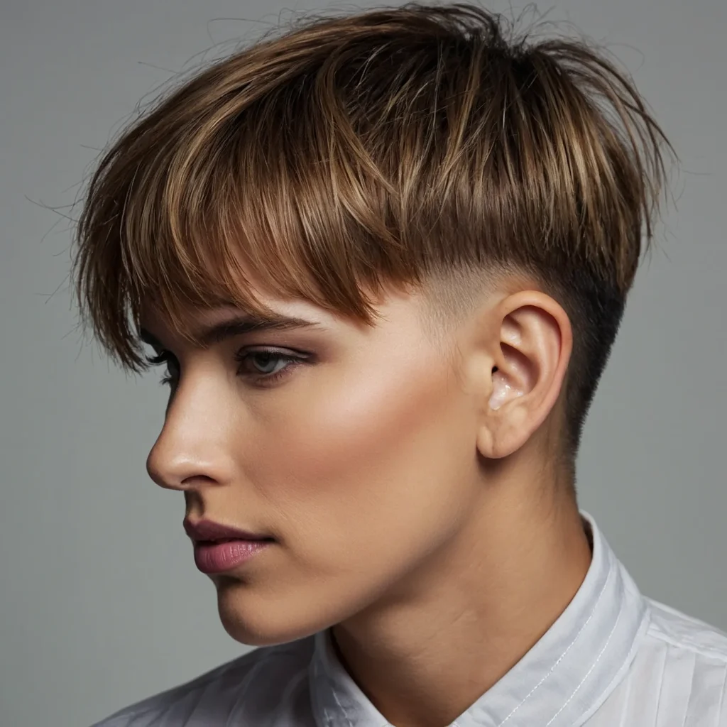 Undercut with Fringe Fade