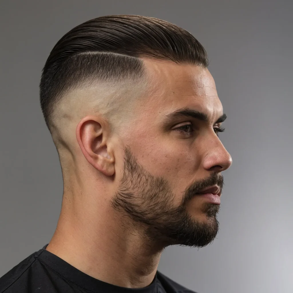 uzz Cut with Slight Volume on Topslightly l