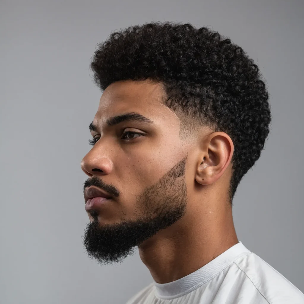 Drop Fade with Short Afroman with shap