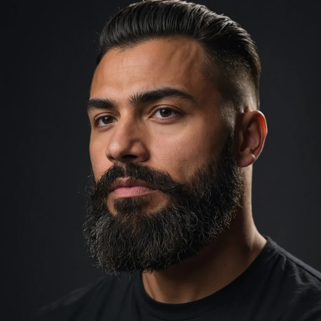 Low Burst Fade with Beard BlendPromptlow