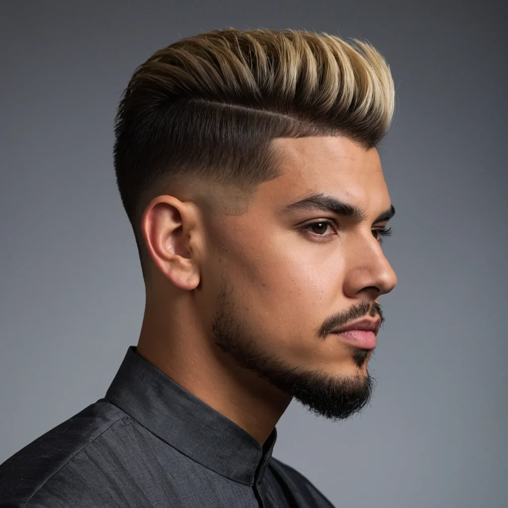 Burst Fade with Box TopPromptbold square