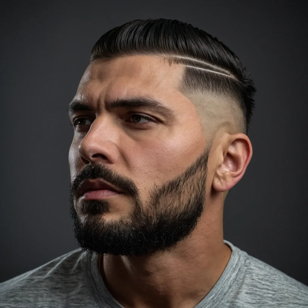Burst Fade with Hard PartPromptman with