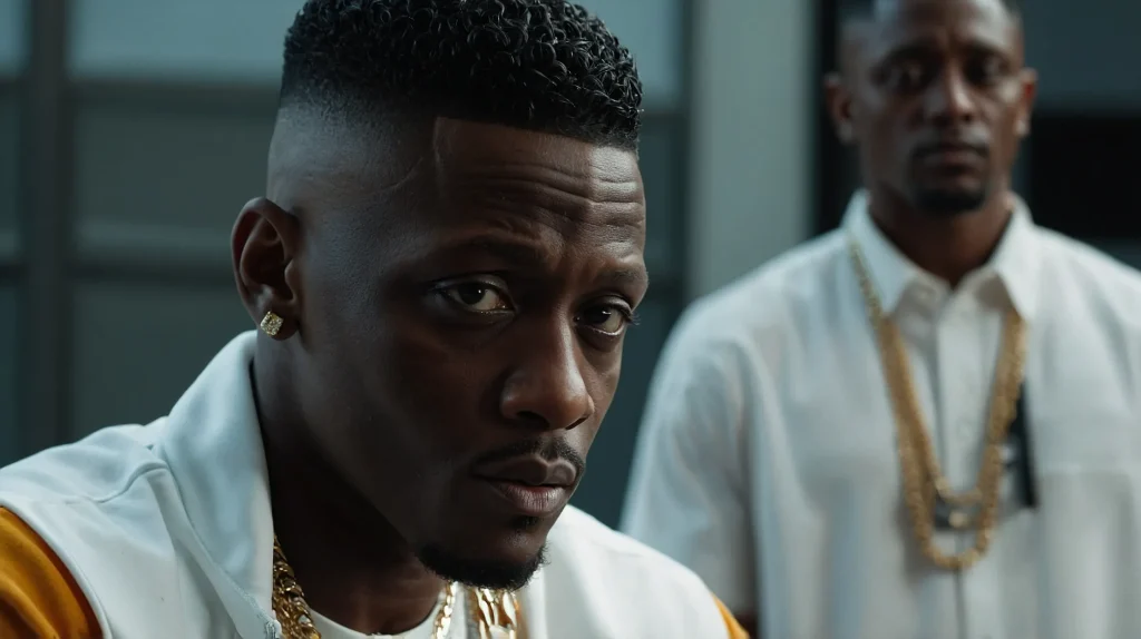 Boosie Fade with Brushed TopA Black man with