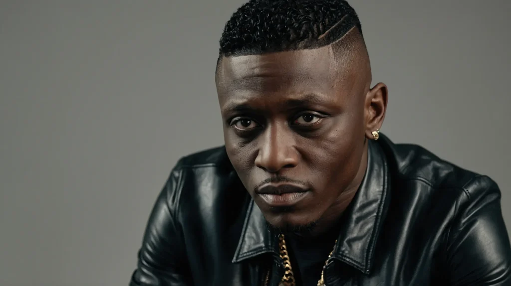 Boosie Fade with Shortened TopA Black man wit
