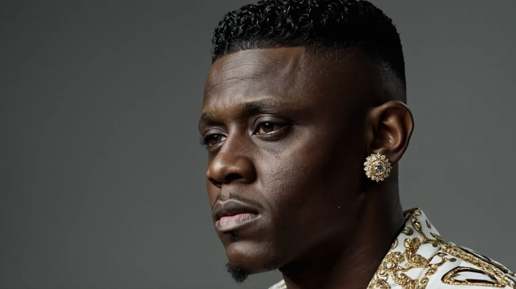 Boosie Fade with Skin Drop FadeA Black man wi