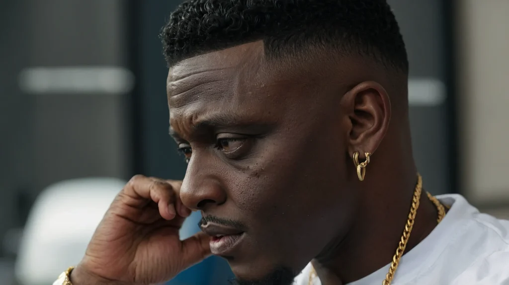 Boosie Fade with Tapered NecklineA rearside s