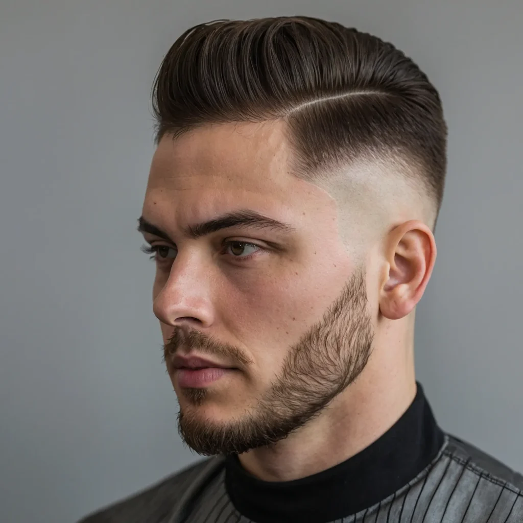 Burr Cut with Skin Fadeslightly longer buz