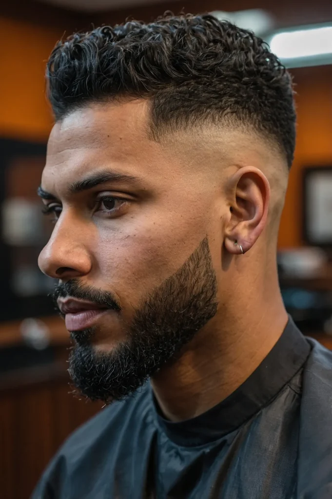 Burst Taper Fademan with burst taper fade