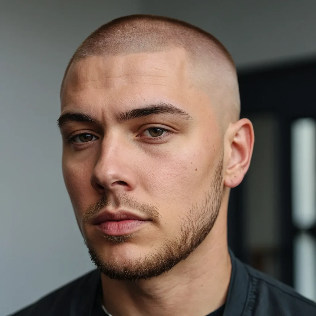 Buzz Cut with EdgeUp and Low FadeLow fade t