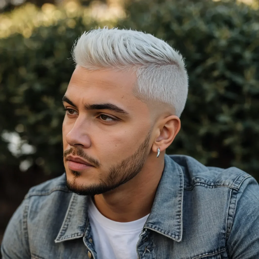 Buzz Cut with Short Braided Crown and FadeRep