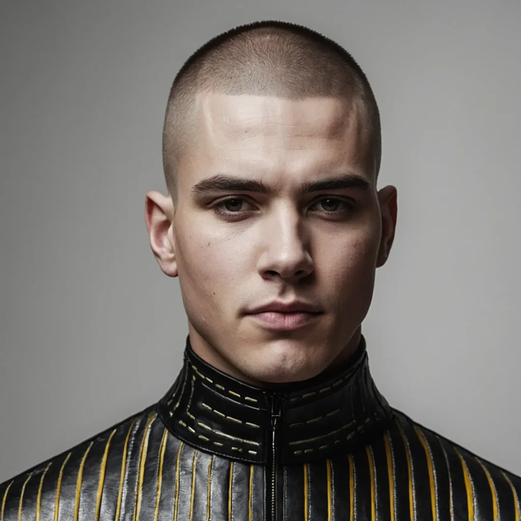 Buzz Cut with Side Fade DetailRazor detail li