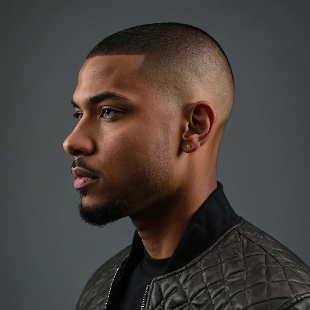 Buzz Cut with Tapered Neck FadeClean tapered