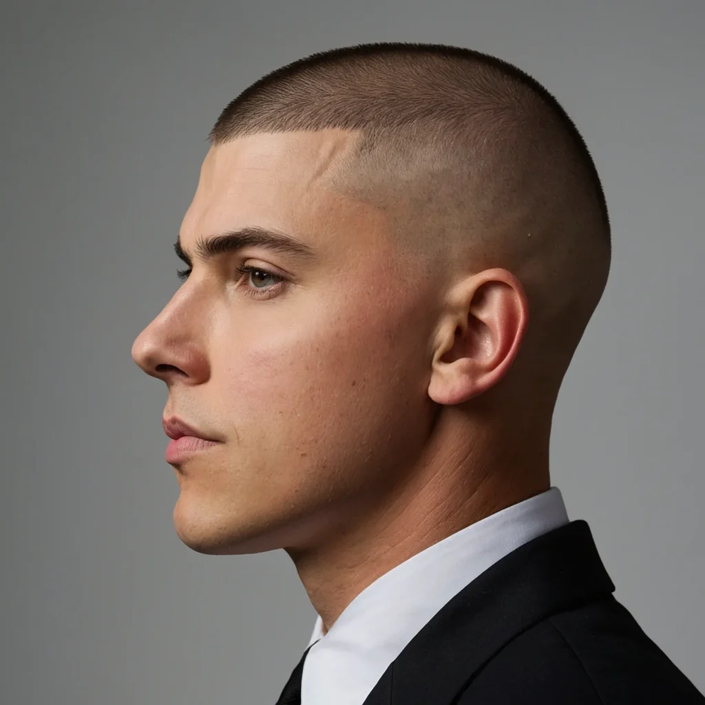 Classic Buzz Cut with Skin Faderealistic