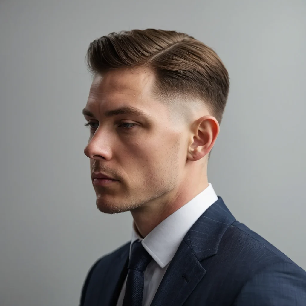 Classic Low Fadewhite man with standard l