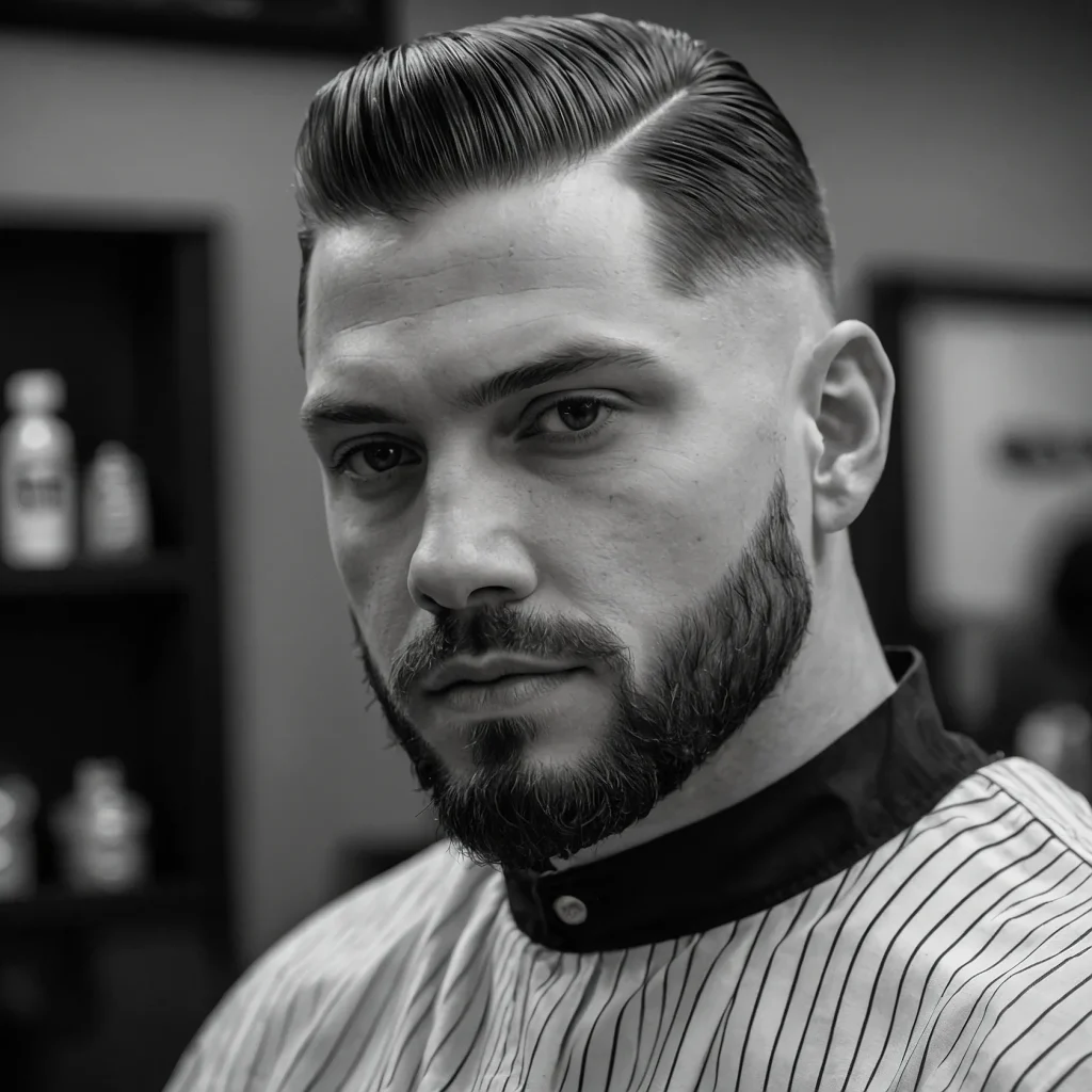 Classic Mid Taper Fadewhite man with cle