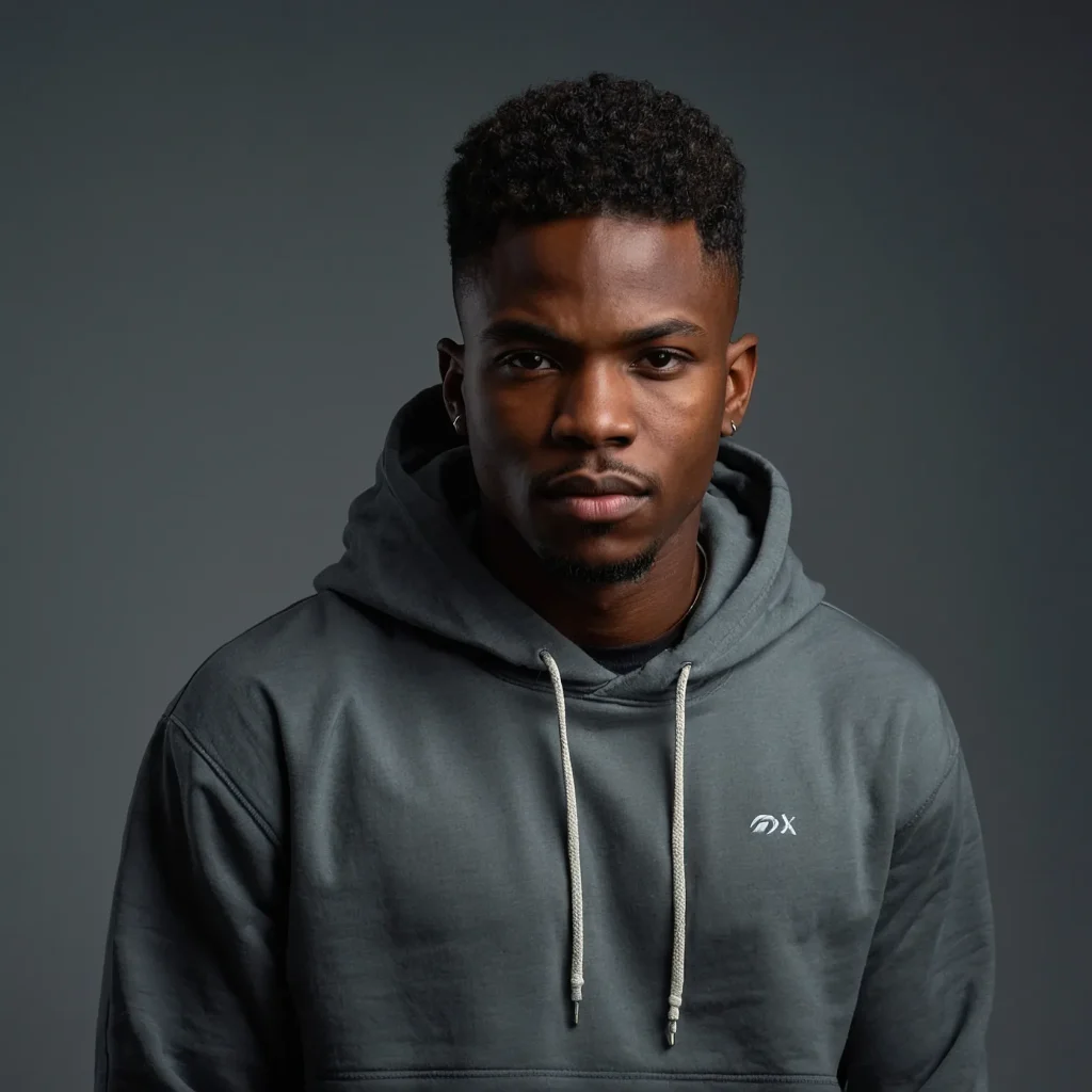 Defined Coils with Drop FadePrompt Black man