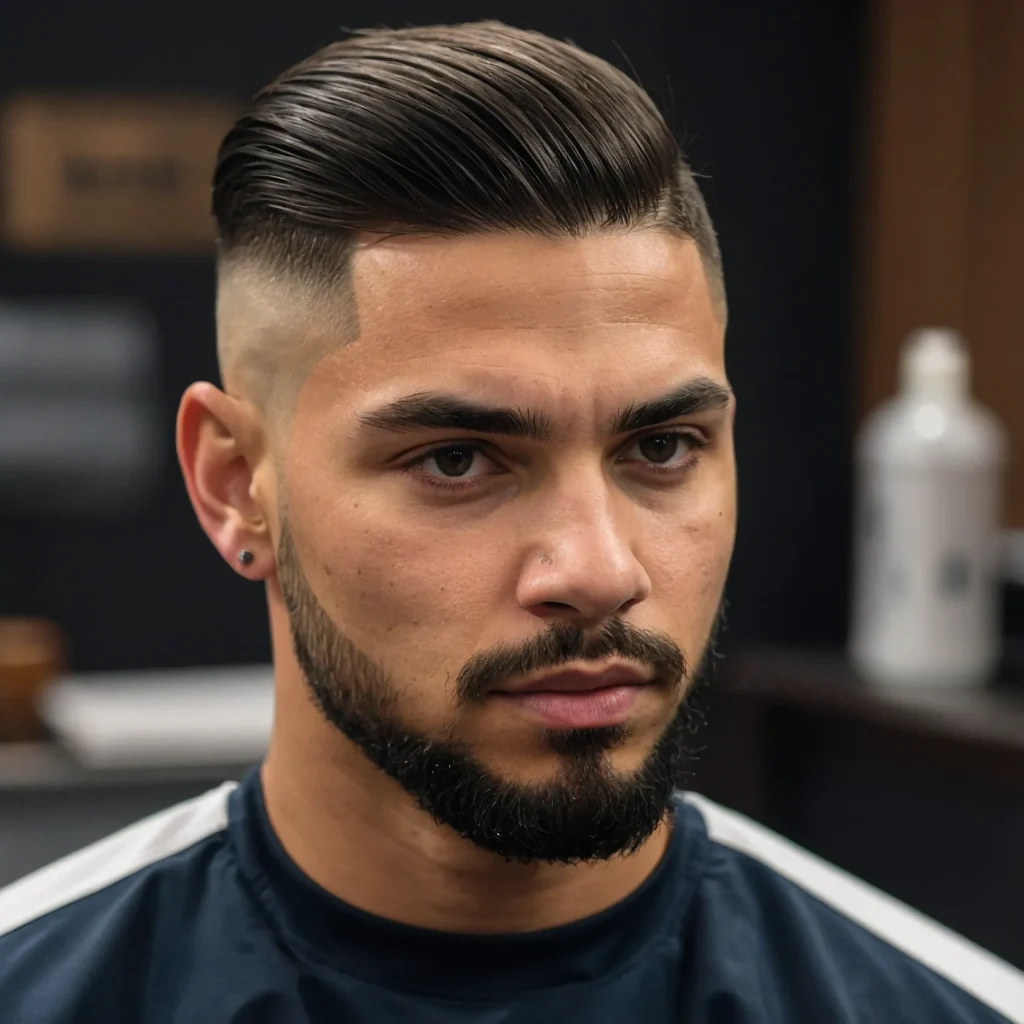 Drop Fade with Brush CutShort uniform brush