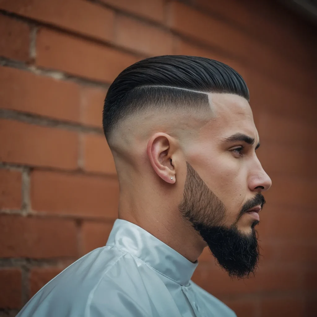 Drop Fade with Flat TopSquareshaped top hair