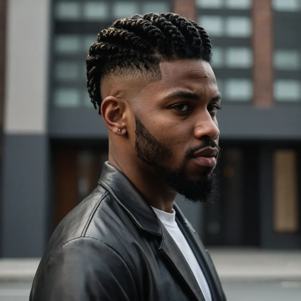 Drop Fade with Medium TwistsMediumlength twis