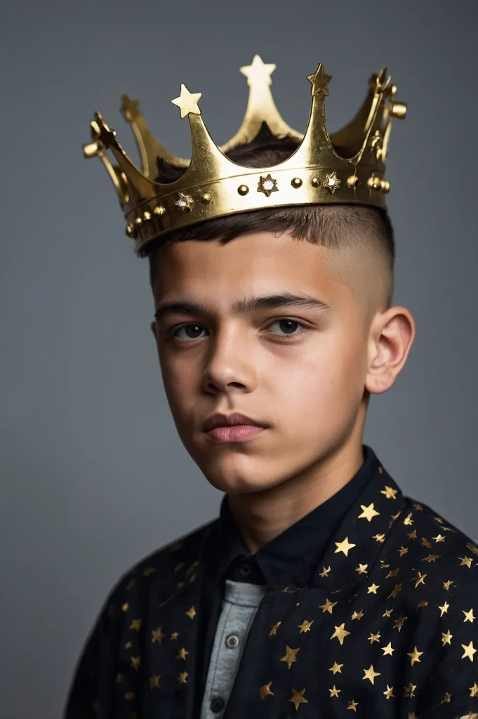 Fade with Crown Design but with hairs not the