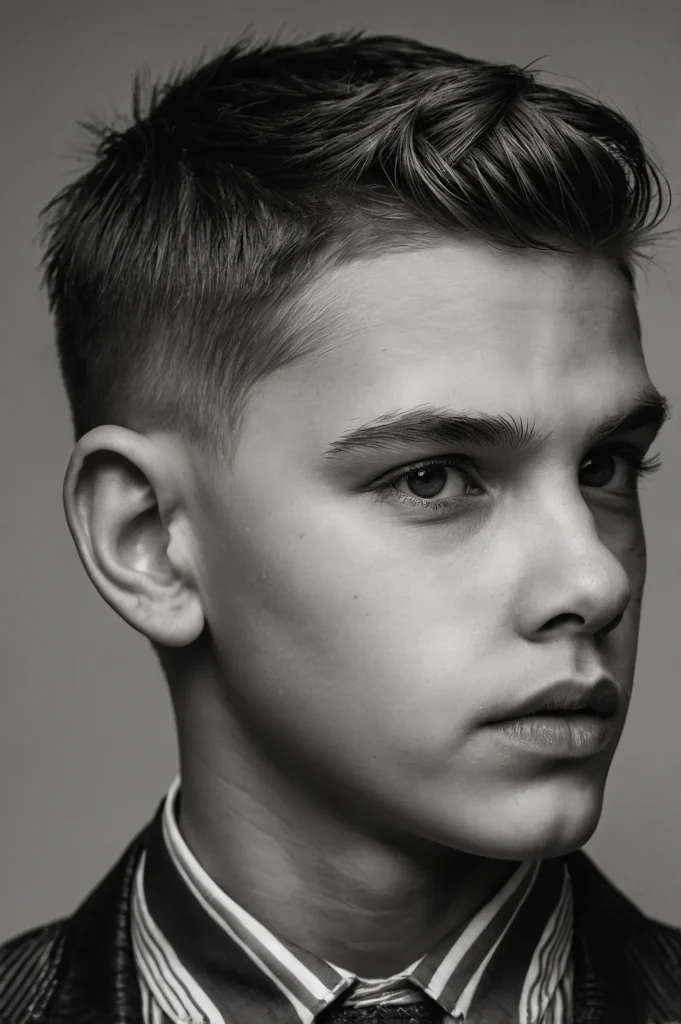 Fade with Side Fringeboy with longer side