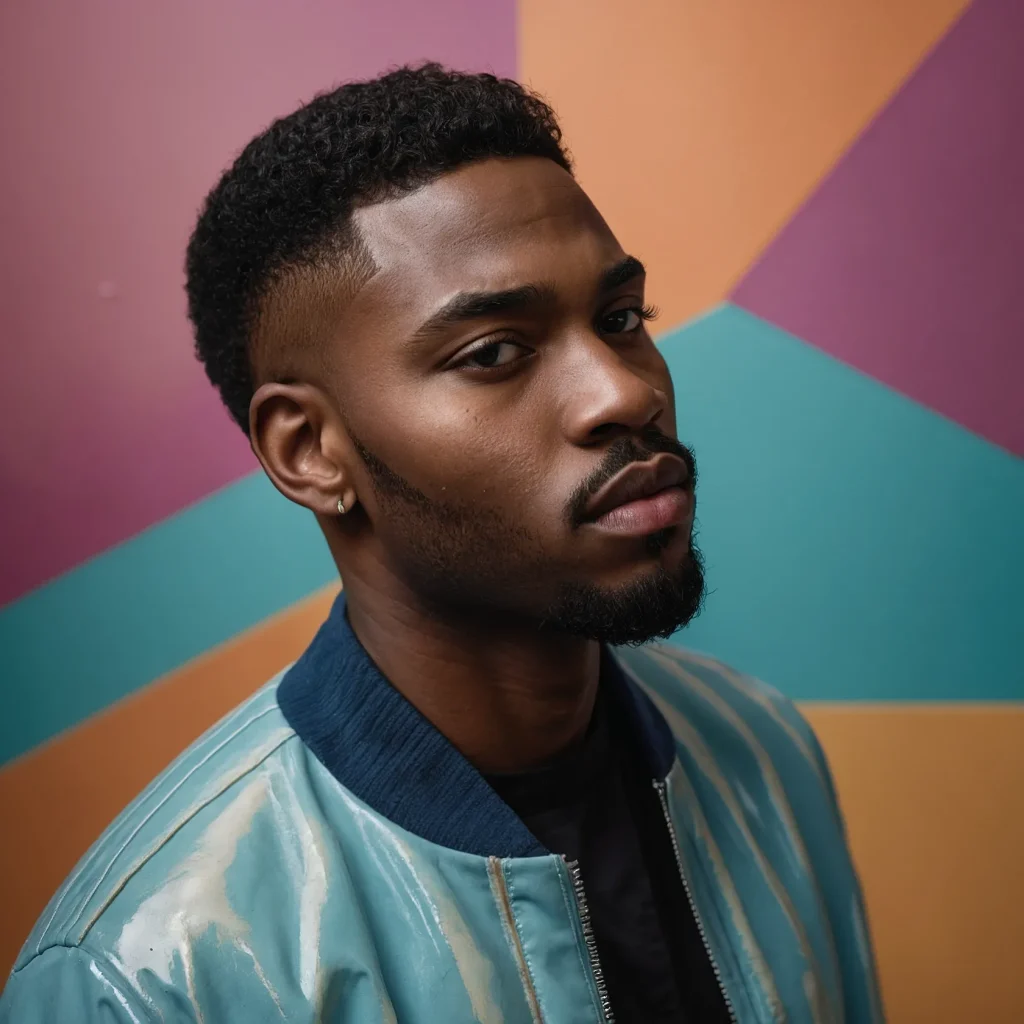 Faded HighTop with Drop DetailPrompt Black m