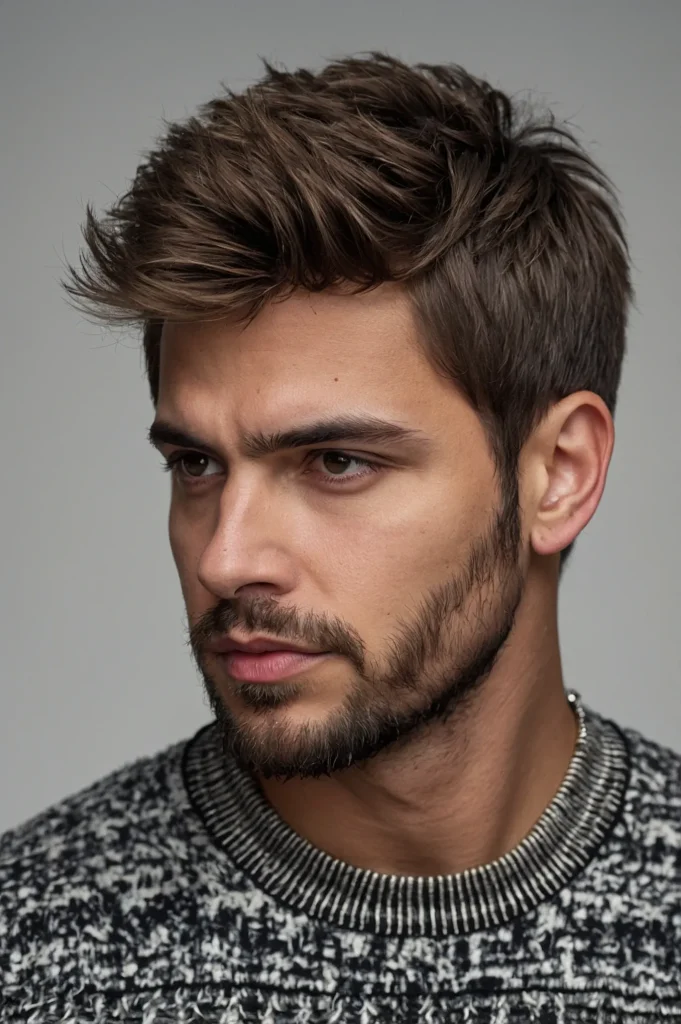 Fluffy Fringe with Low Neck Taperman with