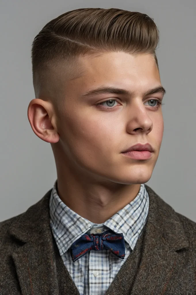 High Fade with Crew Cutboy with classic c