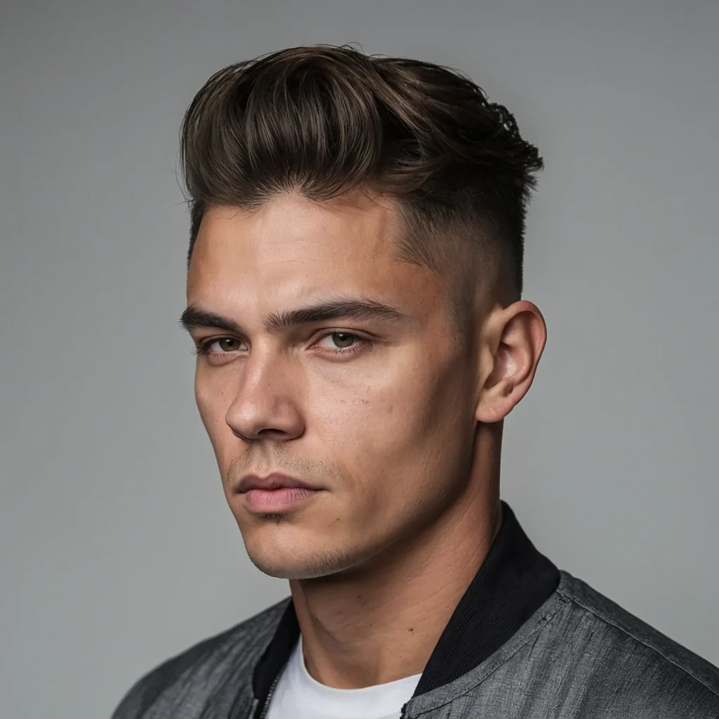High Fade with Middle PartSoft middle part fl