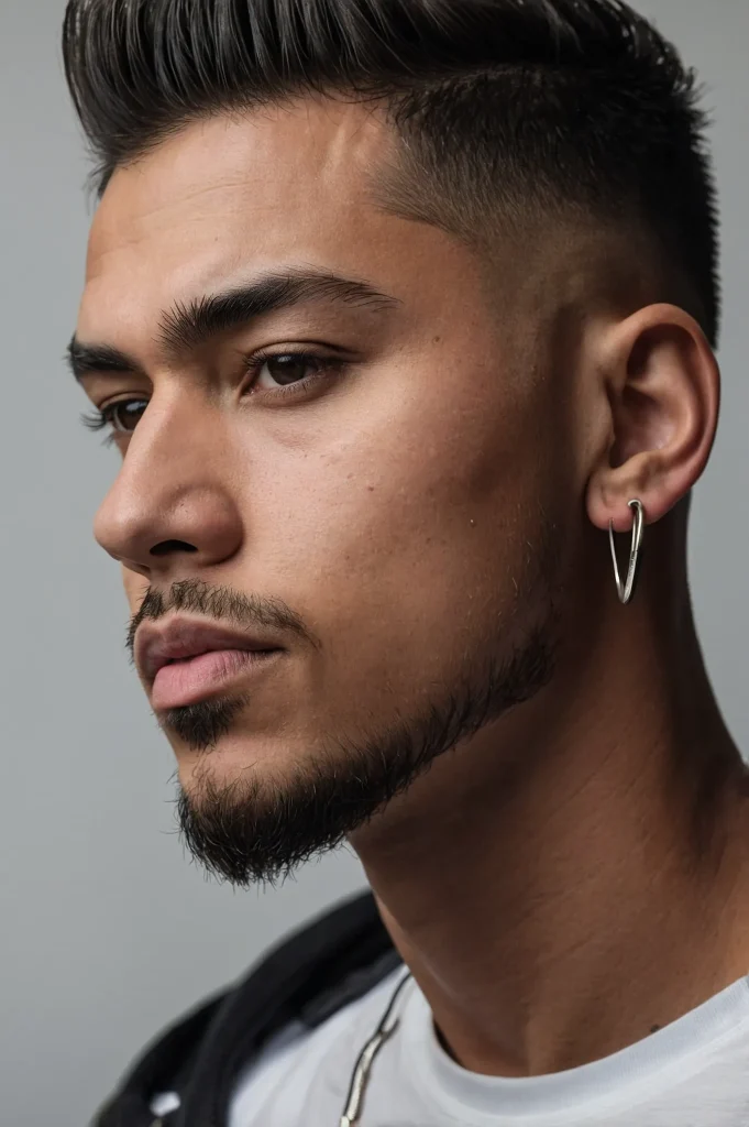 High Fademan with high fade haircut sharp